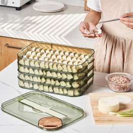 Контейнер для хранения продуктов в холодильнике 3 яруса W16-A119 32х21х13 см Зеленый (1142)