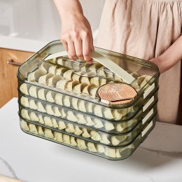 Контейнер для хранения продуктов в холодильнике 3 яруса W16-A119 32х21х13 см Зеленый (1142)