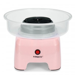Мини-аппарат для приготовления сладкой ваты Sokany SK-520 Розовый (2358)