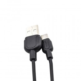 Кабель для зарядки и синхронизации Micro USB LENYES LC808 1м 2.1A, Черный (206)