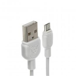 Кабель для зарядки и синхронизации Micro USB LENYES LC808 1м 2.1A, Белый (206)