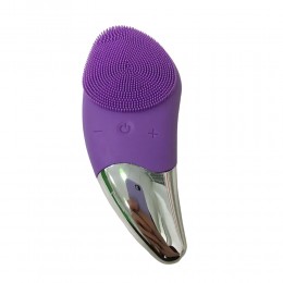 Электрический силиконовый щетка-массажер для очистки лица Sonic Facial Brush BR-020, Фиолетовый (509)