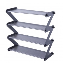 Полка стойка органайзер для обуви на 4 полки Shoe Rack Amazin, YH8802-4 Серый (2742)