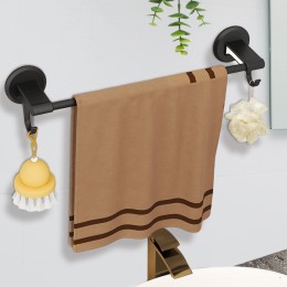 Держатель для полотенец Towel Bar YH6612A, на самоклейке, одинарный, Черный (2125)