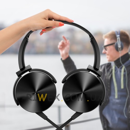 Проводные накладные стерео наушники с микрофоном Extra BASS MDR-XB450AP Черный