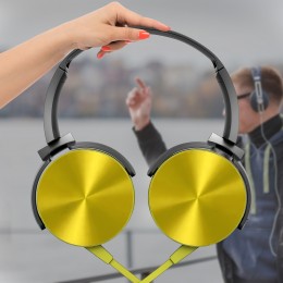 Проводные накладные стерео наушники с микрофоном Extra BASS MDR-XB450AP Желтый