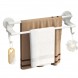 Вешалка для полотенца Simple towel bar YH6612B двойная с крючками, Белый (2126)