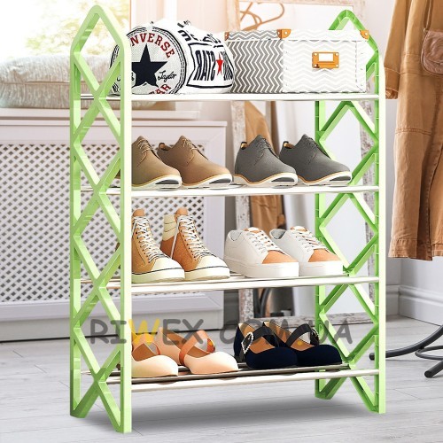 Органайзер для обуви Diamond shoe rack YX9105 на 4 полки, Салатовый (2115)