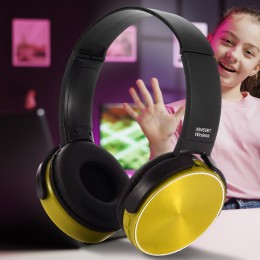 Бездротові накладні комп'ютерні навушники з мікрофоном SN Extra BASS MDR-XB450 Жовтий