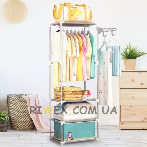 Вешалка для одежды New Boxy Coat Rack, 55х30х170 см, Серый