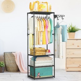 Вешалка для одежды New Boxy Coat Rack 6602, 55х30х170 см, Черный