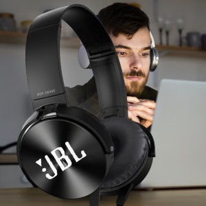 Провідні накладні комп'ютерні навушники з мікрофоном JB Extra BASS MDR-XB450BT Чорний 