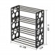 Органайзер для обуви на 4 полки Shoe rack YX9116 45,5х20х51,6 см, металл, пластик, Черный (2146)