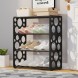 Органайзер для взуття на 4 полиці Shoe rack YX9116 45,5х20х51,6 см, метал, пластик, Чорний (2146)