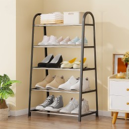 Напольная стойка-оганайзер для обуви на 5 полок Shoe Rack U-shaped YH8810-5 Черный (2114)