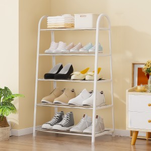 Напольная стойка-органайзер для обуви на 5 полок Shoe Rack U-shaped YH8810-5 Белый (2114)