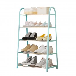 Напольная стойка-оганайзер для обуви на 5 полок Shoe Rack U-shaped YH8810-5 Голубой (2114)