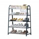 Підлогова стійка-оганайзер для взуття на 5 полиць Shoe Rack U-shaped YH8810-5 Темно-синій (2114)