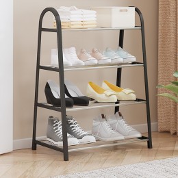 Напольная стойка-оганайзер для обуви на 4 полки Shoe Rack U-shaped YH8810-4 Черный (2114)