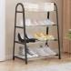 Підлогова стійка-оганайзер для взуття на 4 полиці Shoe Rack U-shaped YH8810-4 Чорний (2114)