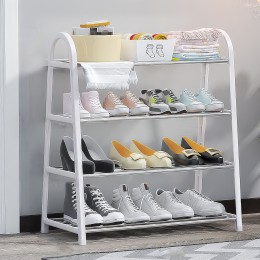 Підлогова стійка-оганайзер для взуття на 4 полиці Shoe Rack U-shaped YH8810-4 Білий (2114)