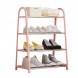 Підлогова стійка-оганайзер для взуття на 4 полиці Shoe Rack U-shaped YH8810-4 Рожевий (2114)