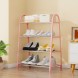 Напольная стойка-оганайзер для обуви на 4 полки Shoe Rack U-shaped YH8810-4 Розовый (2114)