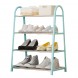 Напольная стойка-оганайзер для обуви на 4 полки Shoe Rack U-shaped YH8810-4 Голубой (2114)