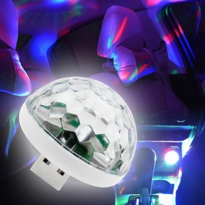 Портативный USB светильник, Диско шар в автомобиль