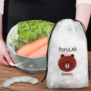 Пакети на гумці Popular для зберігання продуктів, 100 шт.
