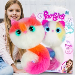 Интерактивная детская мягкая игрушка кошечка Помсис Кали Skyrocket Pomsies Interactive Toys Cat Kali