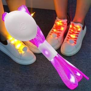 Світлодіодні шнурівки для взуття з led-підсвіткою Street Booth Рожевий Світлодіодні шнурівки для взуття з led-підсвіткою Street Booth Рожевий