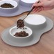 Двойная миска для собак и кошек для воды и еды Pet Bowl Серый