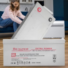 Гелевий акумулятор-батерея Be-surest extra power 250 Ah/12V