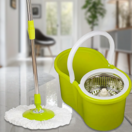 Швабра з відром Magic Mop Easy 360 на 8 літрів, Зелений