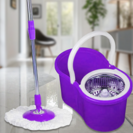 Швабра с ведром Magic Mop Easy 360 на 8 литров, Фиолетовый