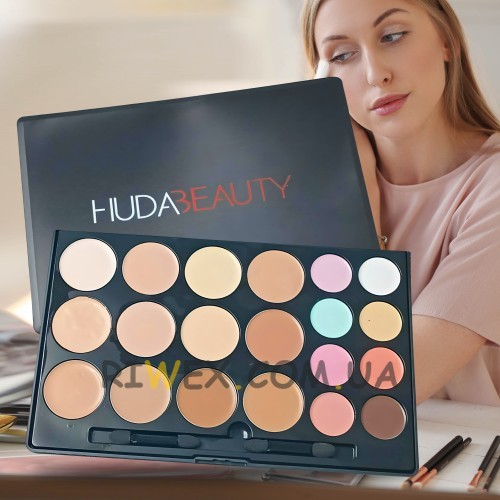 Палітра 20 відтінків з пензликом HUDA BEAUTU (AHMD)