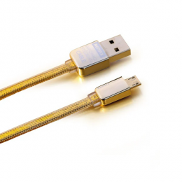 Зарядный дата-кабель для зарядки и передачи данных Micro-USB IP Gold Золотой (224)