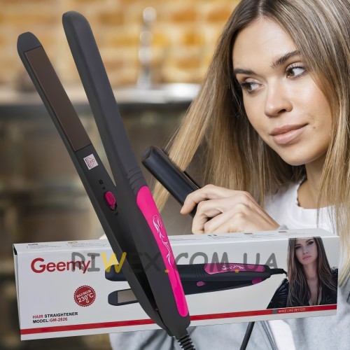 Плойка-утюжок щипці для вирівнювання волосся Geemy GM-2826 Hair Straightener