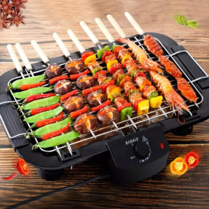 Електричний гриль-барбекю мангал з регульованим термостатом SOKANY SK-273BG 2000 Вт (2358)