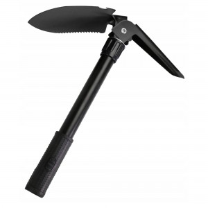 Кемпинговая складная саперная лопата Shovel 5 в 1 с компасом