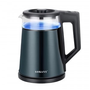 Кухонный электрочайник Sokany SK-SH-1076 2000 Вт 1,7 л Изумрудный (2358)