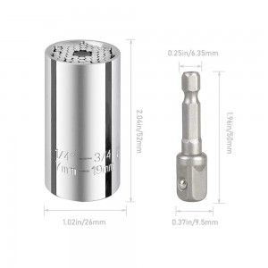 Універсальна головка Gator Grip (7-19 мм) ETC-120A