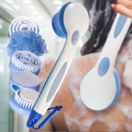 Массажная щетка для тела Spin Spa Brush, 5 насадок