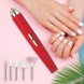  Фрезер Flawless Salon Nails EL-2064 для манікюру та педикюру Червоний