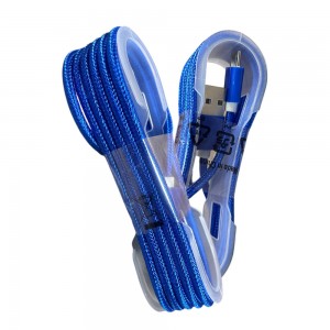 Кабель Micro-USB GOLD тканевый 1.5м, Синий (ЖЯ) Кабель Micro-USB GOLD тканевый 1.5м, Синий (ЖЯ)