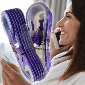 Кабель Micro-USB GOLD тканевый 1.5м, Фиолетовый (ЖЯ) Кабель Micro-USB GOLD тканевый 1.5м, Фиолетовый (ЖЯ)