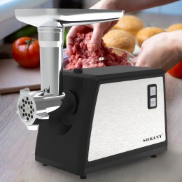 Кухонная электрическая мясорубка нержавеющая сталь Sokany SK-089 3500 Вт (2358)