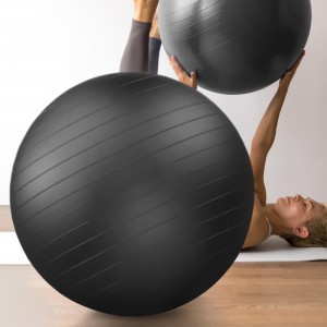 Мяч для фитнеса и йоги фитбол Yoga Ball 65  см Черный (HA-330)