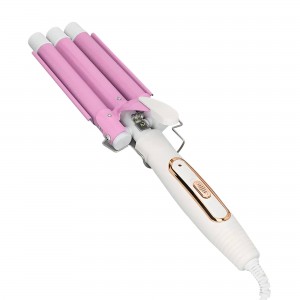 Професійна потрійна плойка для укладання волосся 3 хвилі PRO Professional hair curler